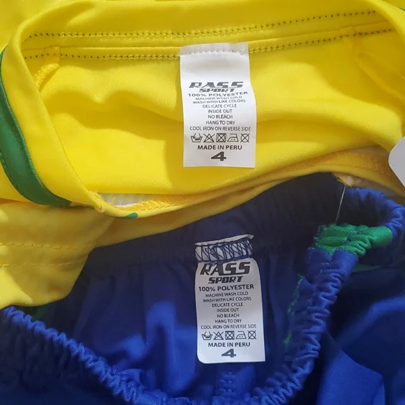 Rass Sport Brazil 4 Soccer Kit New w/Tag Brasil - Picture 4 of 6